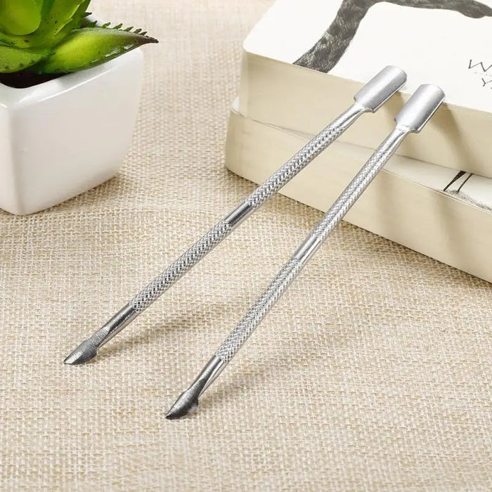 1PC Double-ended Stainless Steel Cuticle Pusher Dead Skin Push Remover for Pedicure Manicure Nail Art Cleaner Care Tool Unisex