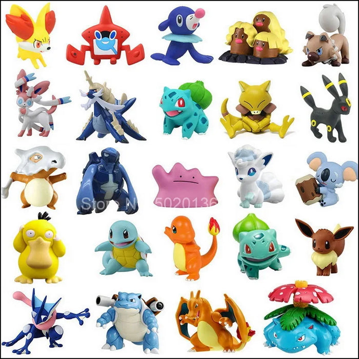 3 7 Cm Pokemon Toy Pet Anime Figure Model Doll Pikachu Eevee Charmander Munchlax Bulbasaur Psyduck Figurine Collection Kid Gift