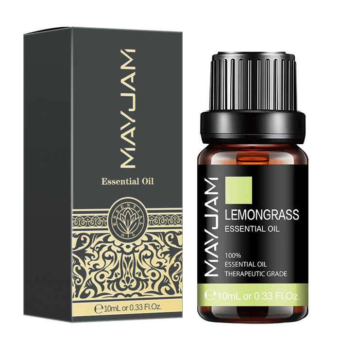 10ML Lemongrass Essential Oil Diffuser Pure Natural Essential Oils Lavender Mint Lemon Citronella Tea Tree