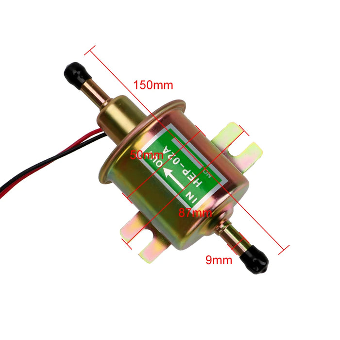 HEP-02A 12V Electric Petrol Fuel Pump For Car Carburetor Motorcycle ATV Bolt Fixing Wire Diesel Low Pressure Car Supply System