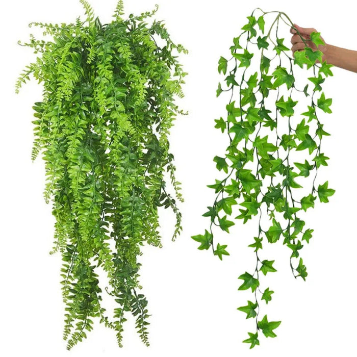 Reptile Plants Hanging Fake Vines Climbing Terrarium Plant with Suction Cup Pets Lizards Geckos Snake Hermit Crab Habitat Decor