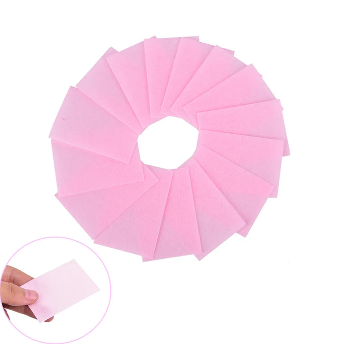 70 Pcs Pink Lint-Free Wipes All For Manicure Nail Polish Remover Pads Paper Nail Cutton Pads Manicure Pedicure Gel Tools