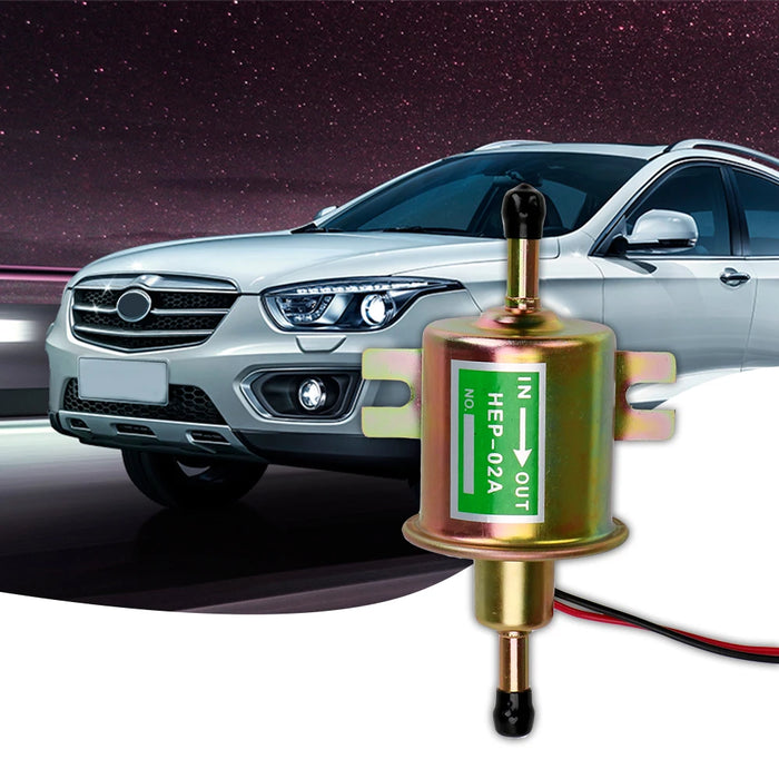 HEP-02A 12V Electric Petrol Fuel Pump For Car Carburetor Motorcycle ATV Bolt Fixing Wire Diesel Low Pressure Car Supply System