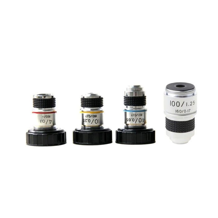 4X 10X 40X 100X Microscope Objective Lens Achromatic Objective Microscope parts