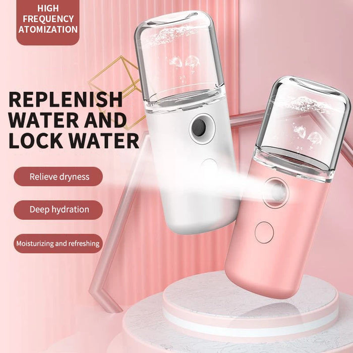 30ml Nano Facial Sprayer USB Humidifier Rechargeable Nebulizer Face Steamer Beauty Instruments Moisturizing Skin Care Tools