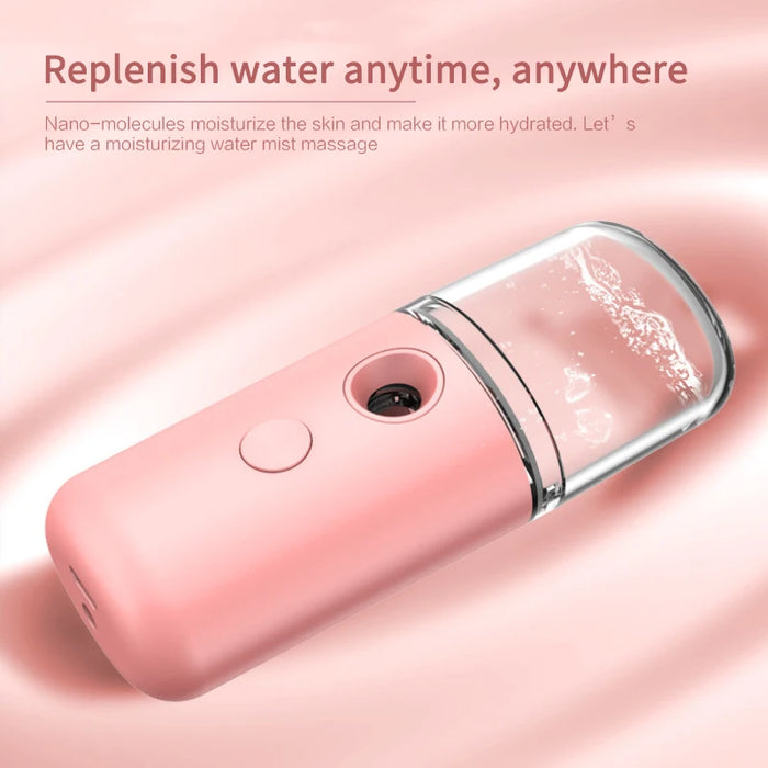 30ml Nano Facial Sprayer USB Humidifier Rechargeable Nebulizer Face Steamer Beauty Instruments Moisturizing Skin Care Tools