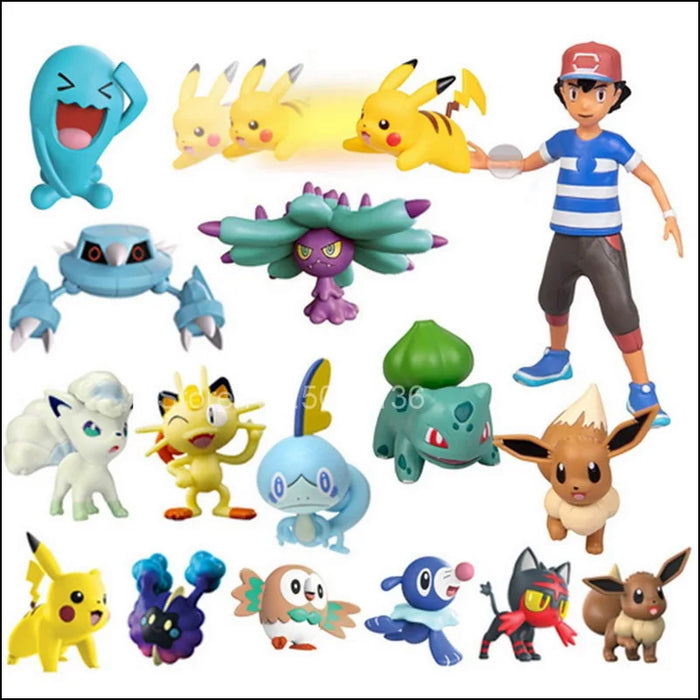 3 7 Cm Pokemon Toy Pet Anime Figure Model Doll Pikachu Eevee Charmander Munchlax Bulbasaur Psyduck Figurine Collection Kid Gift