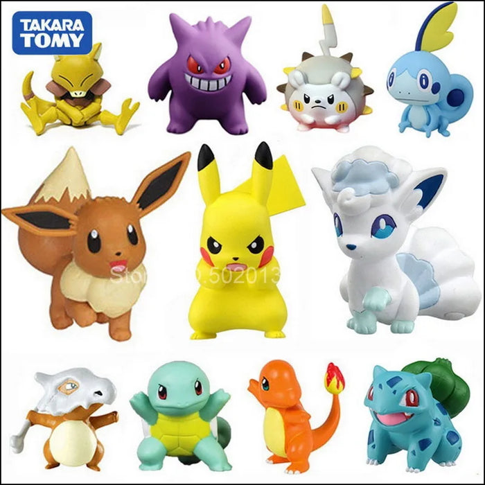 3 7 Cm Pokemon Toy Pet Anime Figure Model Doll Pikachu Eevee Charmander Munchlax Bulbasaur Psyduck Figurine Collection Kid Gift