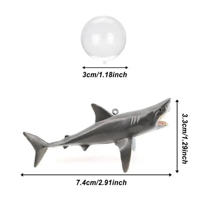 Creative DIY Aquarium Floating Ornaments Aquascape Shark Figurine Decor Fish Tank Craft Undersea Animal Landscaping Decorations