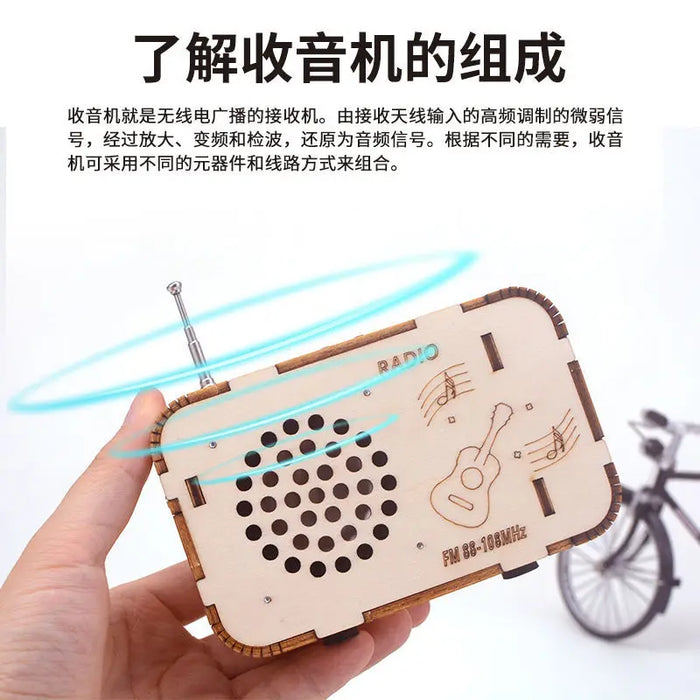 DIY Radio Model Science and Technology Invention Hand-made Self-made Assembly Materials Handmade Toys Physics