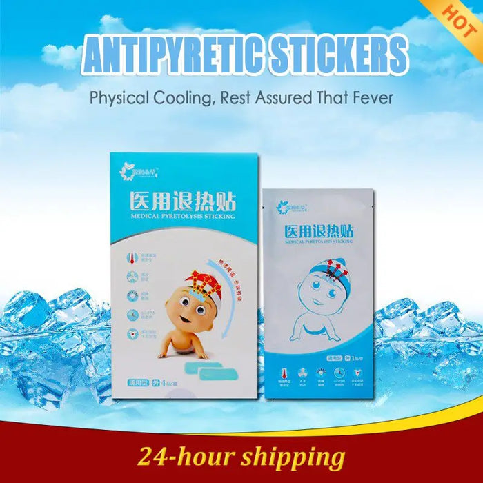 Baby Heat Cooling Sheets Cool Stickers Cooling Gel For Children And Adults Physical Cooling Ice Cool Patch Kids Health Care Tool