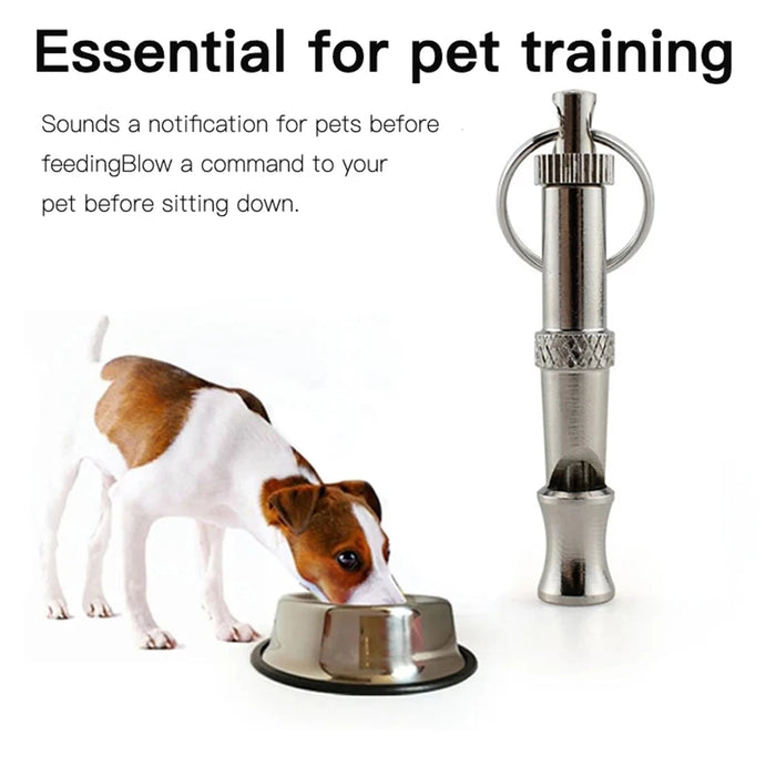 Adjustable Dog Whistle Pet Dog Training Obedience Whistle Sound Repeller Stop Barking Control for Dog Training Deterrent Whistle