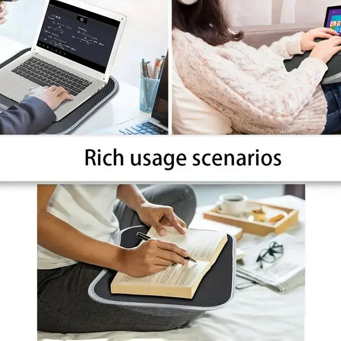 Lap Top Tray For Lap Lapdesk For Laptop With Soft Pillow Cushion Writing Padded Tray With Handle For Work And Game On Couch