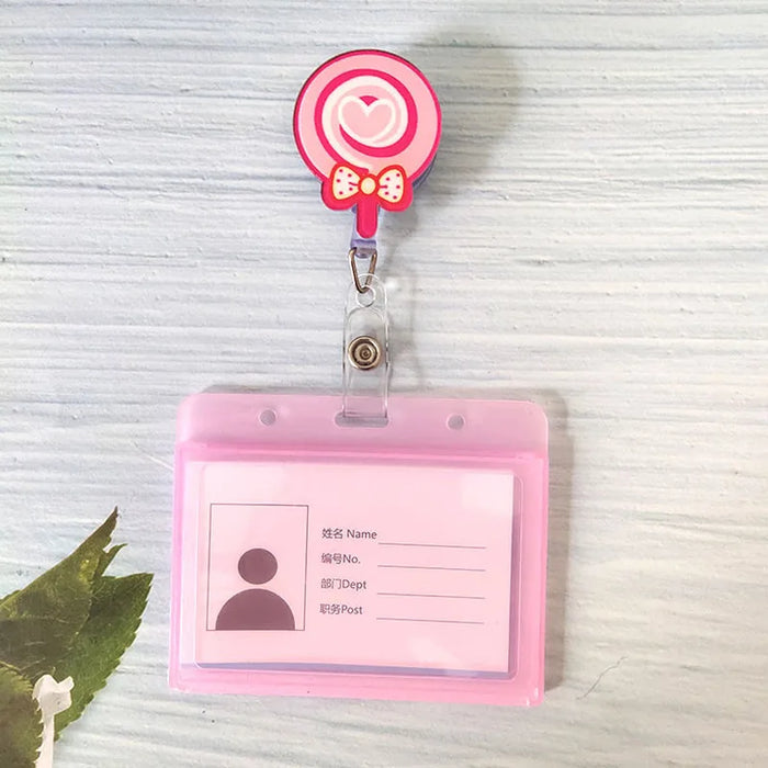 New Nurse Doctor Retractable Badge Reel with Horizontal Style Students  ID Business Card Work Card Badge Holder Office Supplies