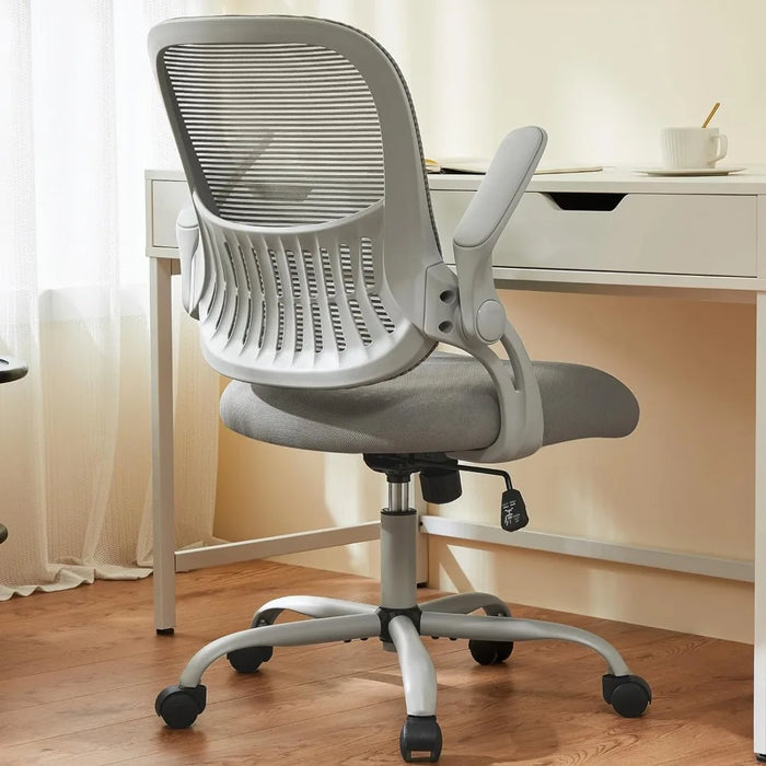 Office Computer Desk Chair, Ergonomic Mid-Back Mesh Rolling Work Swivel Task Chairs with Wheels, Comfortable Lumbar Suppor