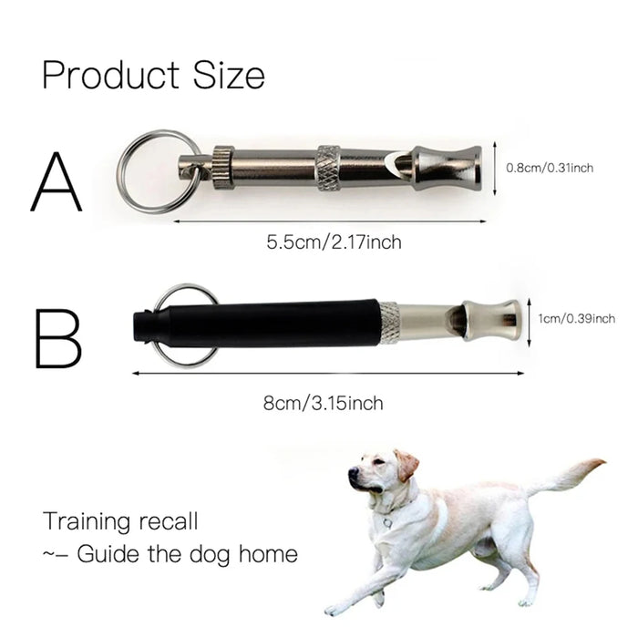 Adjustable Dog Whistle Pet Dog Training Obedience Whistle Sound Repeller Stop Barking Control for Dog Training Deterrent Whistle