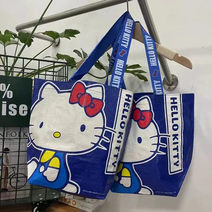 Cartoon Anime Tote Bag Cute Hellos Kittys Purse for Girls Snack Storage Bags Student High-capacity Shopping Bag Outdoor Gifts