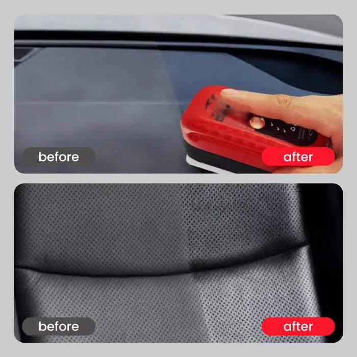 Oil film remover for strong cleaning of car glass, removing oil film, milk, car window stains, cleaning with a small white brush