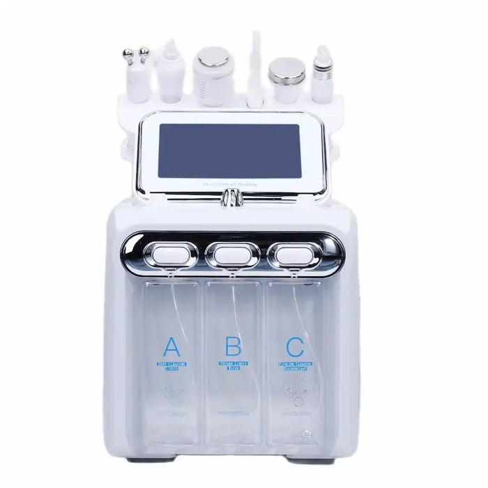 Multifunction Skin Care Device 7 in 1 Anti Aging Small Bubble H2O2 Hydrogen Oxygen Jet Beauty Machine with Led Mask for Home Use