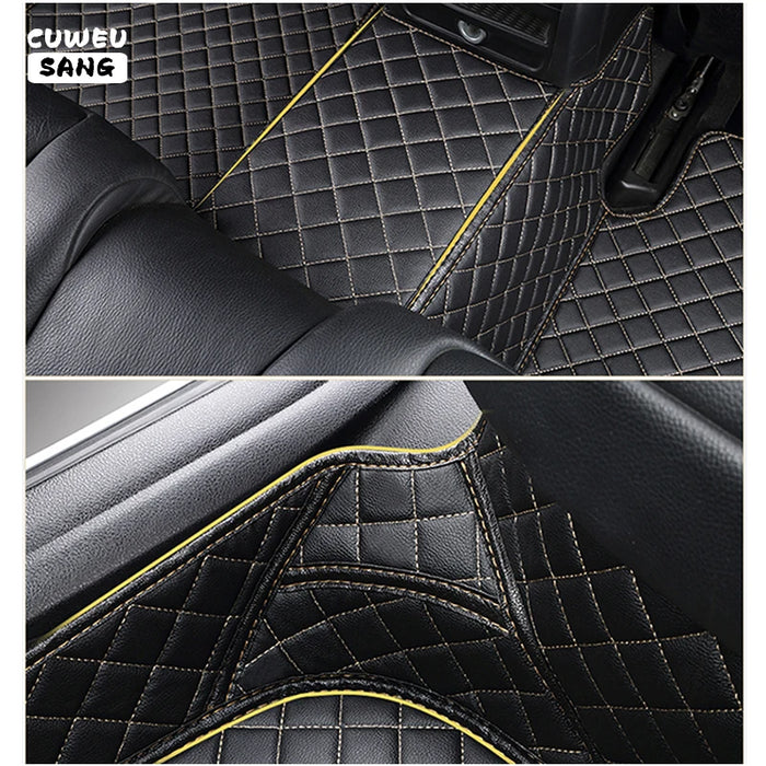 CUWEUSANG Custom Car Floor Mats For KIA Carnival Sedona VQ Auto Carpets Foot Coche Accessorie