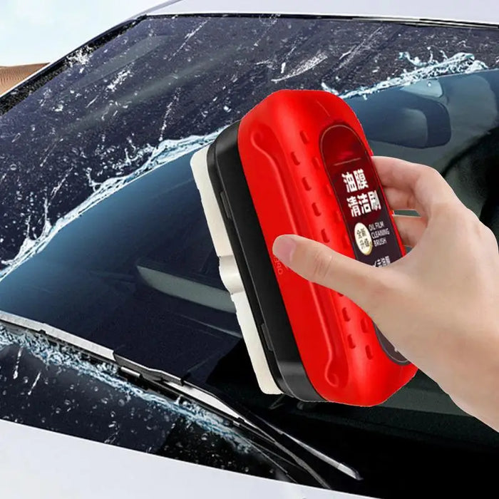 Car Glass Shiny Sponge Windshield Cleaning Oil Film Removal Strong Stain Removal Glass Refreshing Coating Crystal Plating Agent