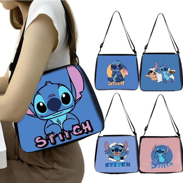 Disney Lilo&Stitch Shoulder Bags Girl Anime Stitch Cartoon Crossbody Bag Tote Ladies Fashion Underarm Bag Travel Storage Bag