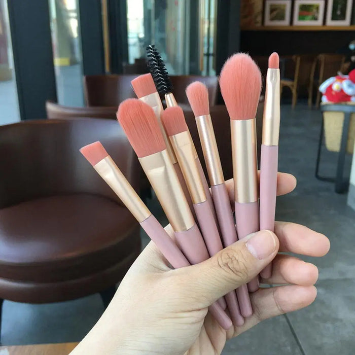 8Pcs Soft Fluffy Makeup Brushes Set For Cosmetics Foundation Blush Powder Eyeshadow Kabuki Blending Makeup Brush Beauty Tool