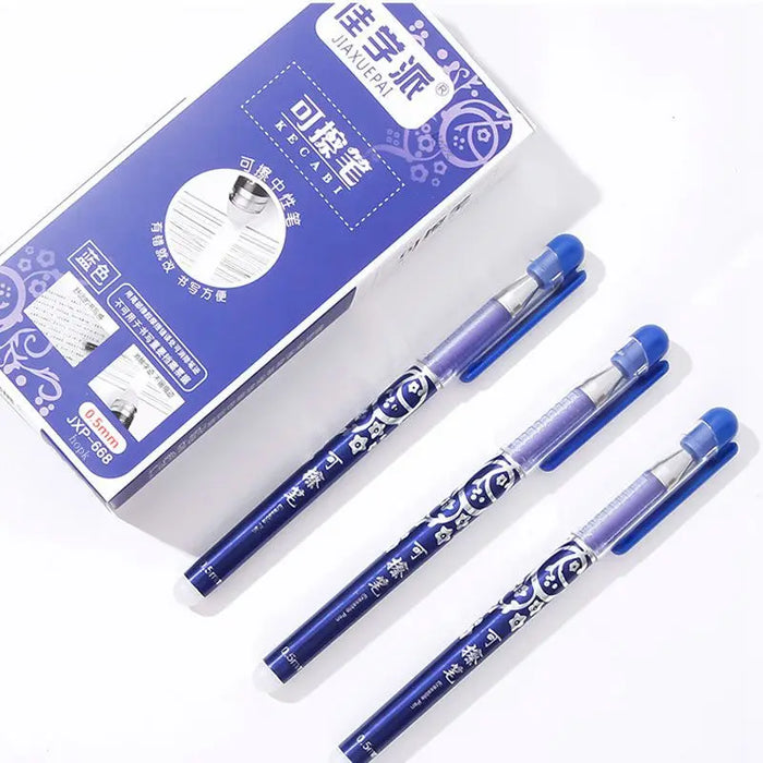 Erasable Pens Gel Pen Set Cute Gel Pens Refills Rod School Writing Stationery for Notebook Scholl Supplies Washable Handle