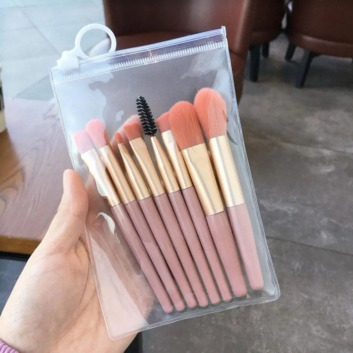 8Pcs Soft Fluffy Makeup Brushes Set For Cosmetics Foundation Blush Powder Eyeshadow Kabuki Blending Makeup Brush Beauty Tool