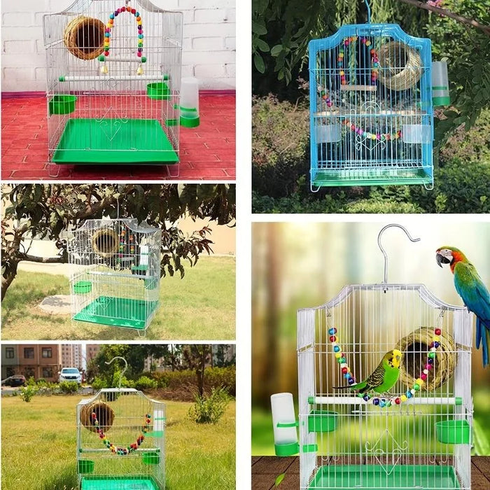 1pcs Water Dispensers for Bird Cages Sparrows Parrots Budgies Cockatiels and Lovebirds Bird Feeder and Waterer with Clips