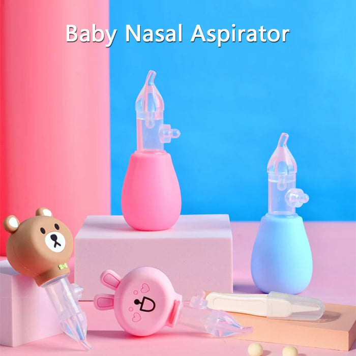 Silicone Baby Nasal Aspirator Safety Baby Nose Cleaner Infant Nasal Wash Sucker Tool Snot Clean Baby Health Care Baby Accessorie