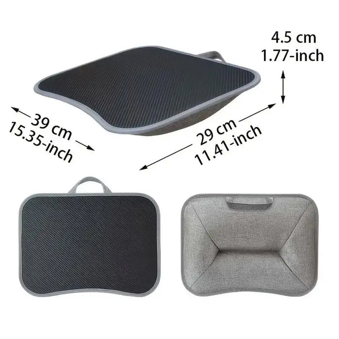 Lap Top Tray For Lap Lapdesk For Laptop With Soft Pillow Cushion Writing Padded Tray With Handle For Work And Game On Couch