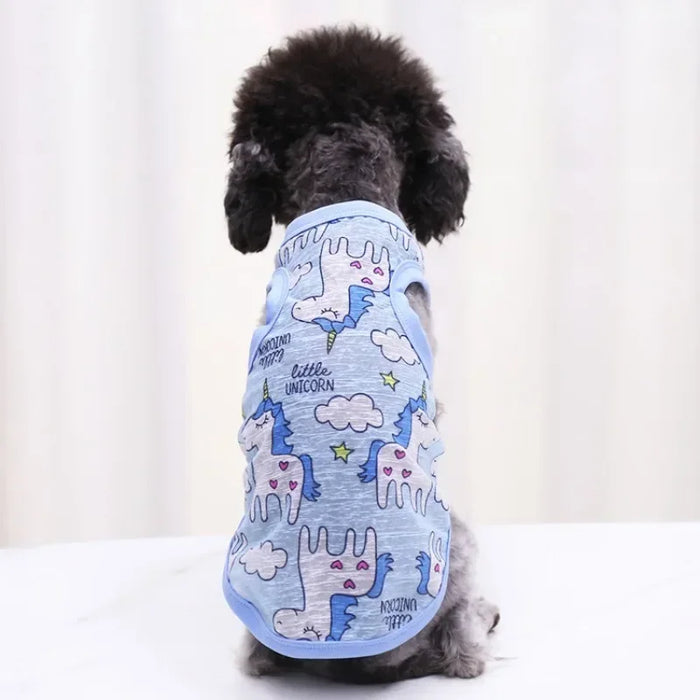 Summer Dog Clothes Puppy Clothes 2024 Dog Vest Pet Cat Apparel Chihuahua Apparels Cat Clothing Costume Clothes for Small Dogs