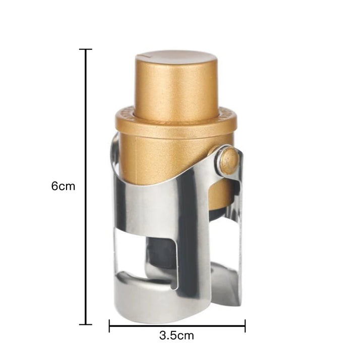 1~10PCS Kitchen Sealing Bottle Wine Beer Bottle Cork Plug Stainless Steel Champagne Sparkling Stopper Wine Bottle Stopper