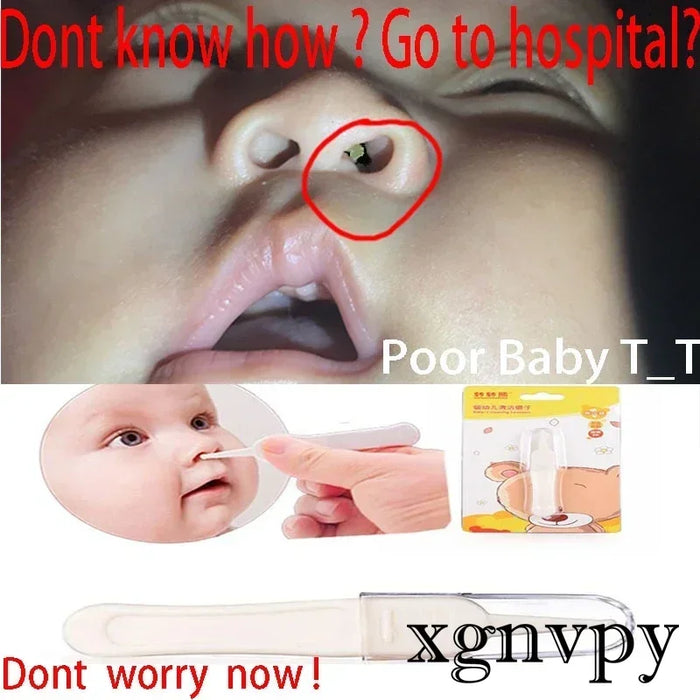 xgnvpy Toddler Nasal Cavity Care Supplies Baby Dig Booger Clip Infants Ear Nose Navel Safety Tweezers Baby Health Care