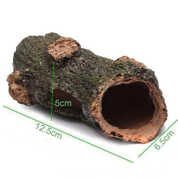 Aquarium Hollow Tree Tunnel Cave Ornament Fish Shrimp Turtle Hiding Shelter Fish Tank Decorations Accessories Dropship