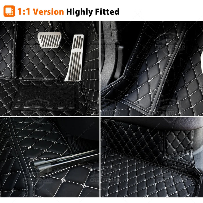 Car Floor Mats For Mercedes Benz EQC 2020-2023 2022 2021 Custom Auto Foot Pads Carpet Cover Interior Accessories