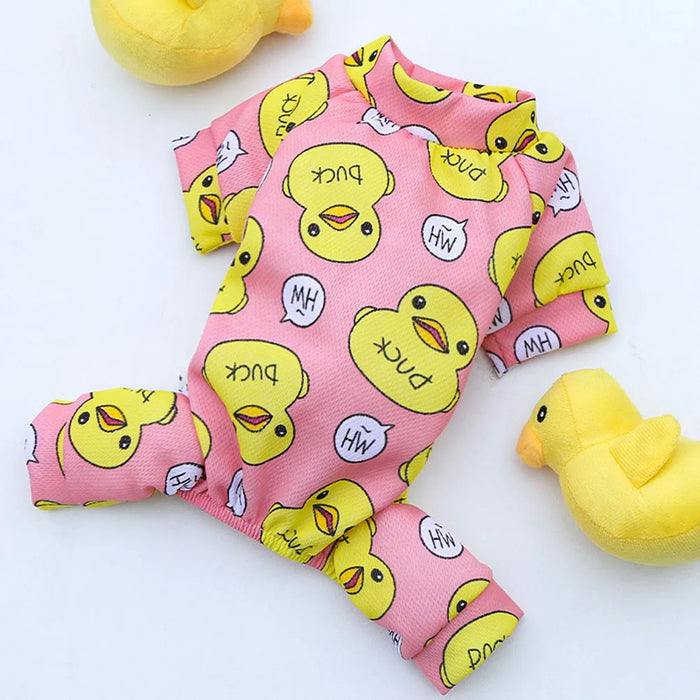 Puppy Dog Pajamas Pet Jumpsuit Soft Puppy Rompers Small Dogs Cute Clothes Onesies Puppy Bodysuits for Pet Puppy Dog Cat Apparel