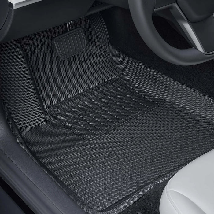 For Tesla Model 3 Model Y Floor Mat Luggage Mat Left Hand Drive 2017-2023 Left Right Rudder 4 Seasons Waterproof 3D Floor Liner