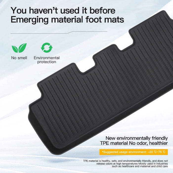 YZ For Tesla Floor Mat Model Y 2021-2024 Model 3 Highland Car Trunk Mat Luggage Mat TPE waterproof Anti-Slip Set Floor Liner Mat