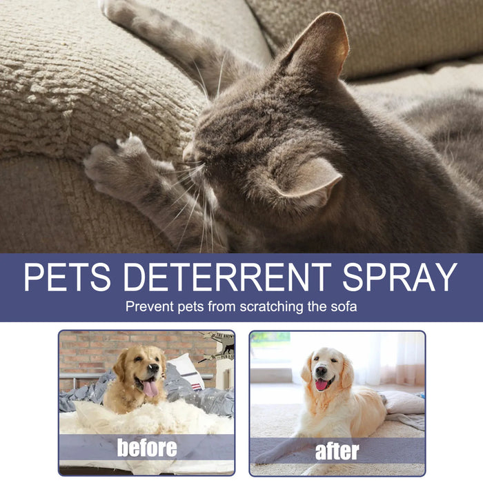 Cat Spray Deterrent Protect Furniture Spray For Anti Scratching & Biting For Indoor And Outdoor Kitten Training Aid Nin668