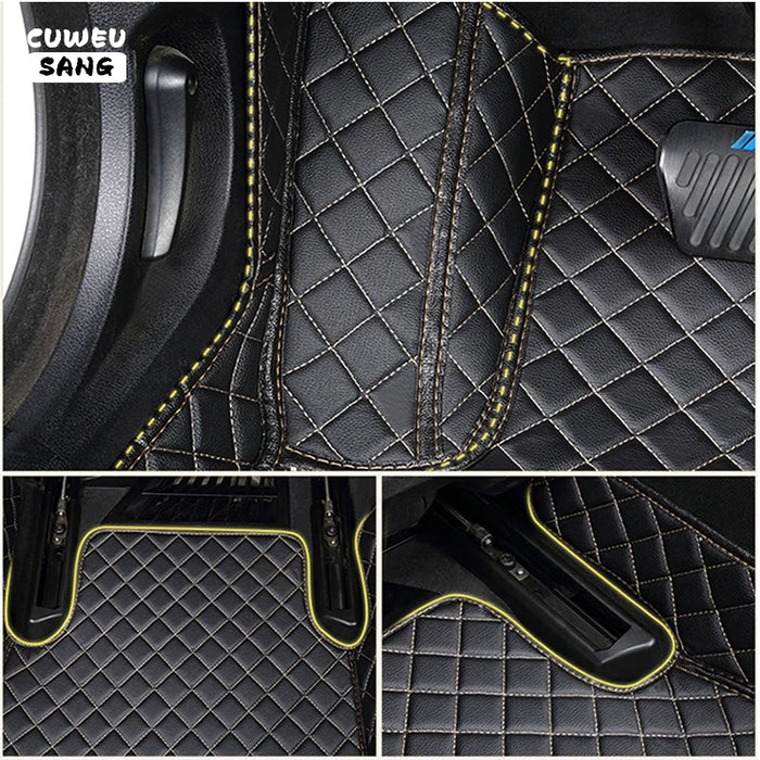 CUWEUSANG Custom Car Floor Mats For KIA Carnival Sedona VQ Auto Carpets Foot Coche Accessorie