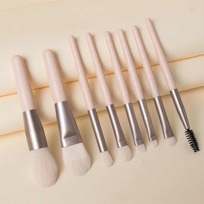 8Pcs Soft Fluffy Makeup Brushes Set for cosmetics Foundation Blush Powder Eyeshadow Kabuki Blending Makeup brush beauty tool