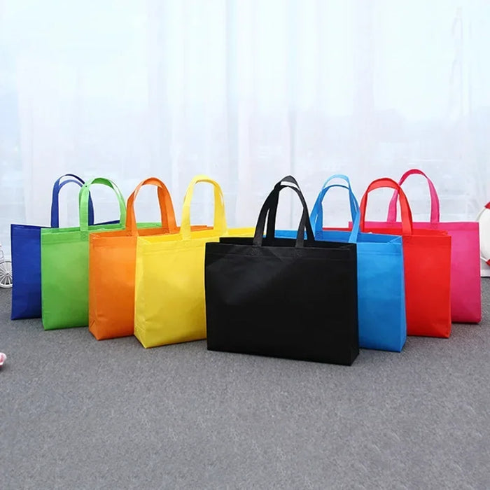 Women Foldable Shopping Bag Reusable Eco Large Handbag Fabric Non-woven Shoulder Bags Tote Grocery Tote Bags Pouch