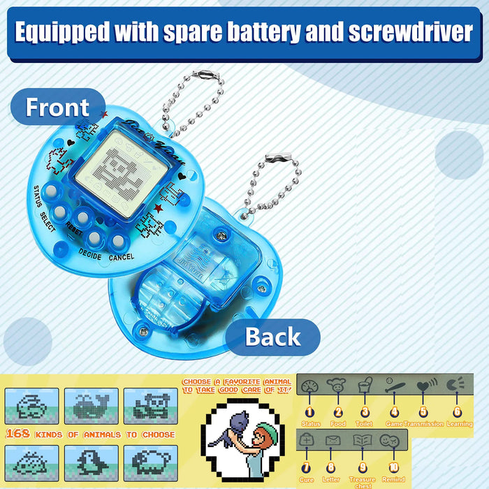 Kids Electronic Pets Game Tamagotchi Handheld Game Console Toy in Russian Original German Spanish Polish Virtual Digital Pet Toy