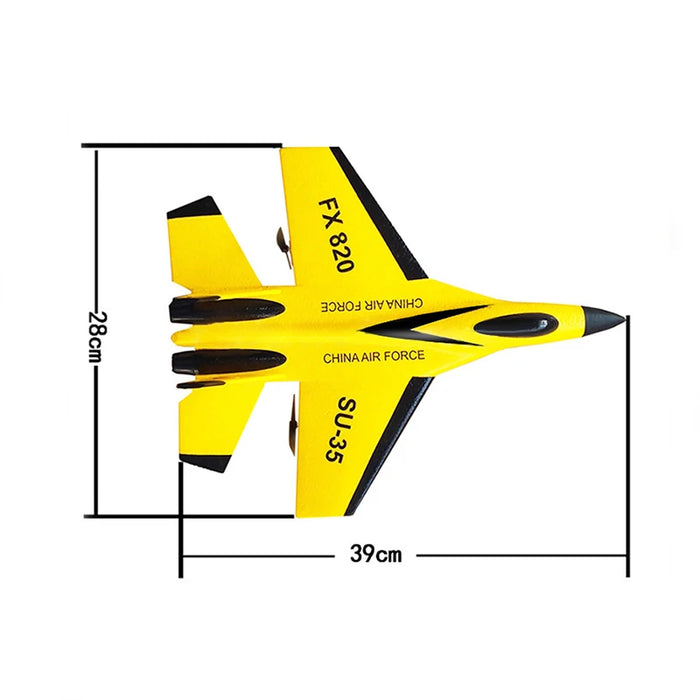 RC Airplane SU-35 Aircraft 2.4G Remote Control Fighter FX-820 Plane Glider Airplane EPP Foam Toys RC Plane For Adult Kids Gifts