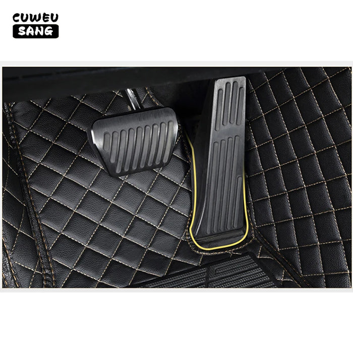 CUWEUSANG Custom Car Floor Mats For KIA Carnival Sedona VQ Auto Carpets Foot Coche Accessorie