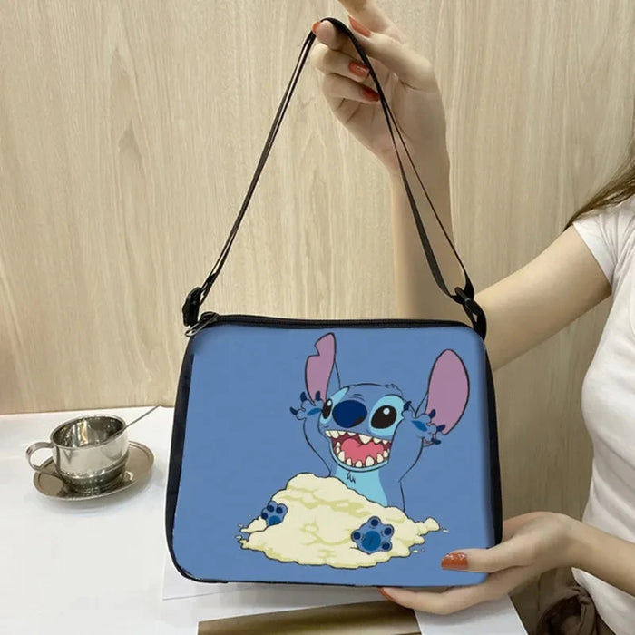 Disney Lilo&Stitch Shoulder Bags Girl Anime Stitch Cartoon Crossbody Bag Tote Ladies Fashion Underarm Bag Travel Storage Bag