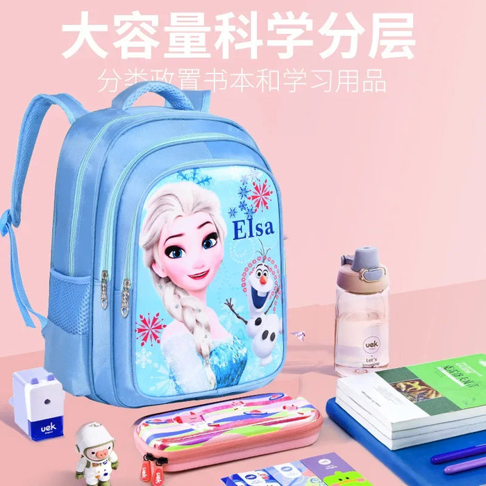 Disney Minnie Large Capacity Plush Backpacks frozen elsa Fashion Student Schoolbag Women Bags Girl Travel Packet