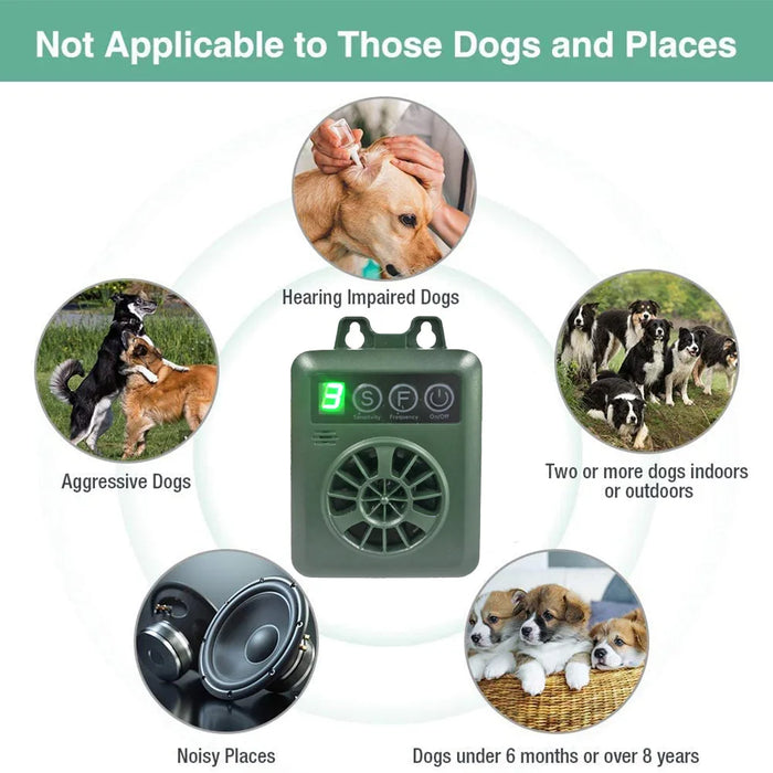 Pet Dog Repeller Pet Dog Training Ultrasonic Equipment Anti Barking Stop Barking for Living Room Outdoor Training